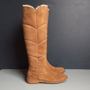 UGG / Samantha Boot, Tall Chestnut, Size 8.5